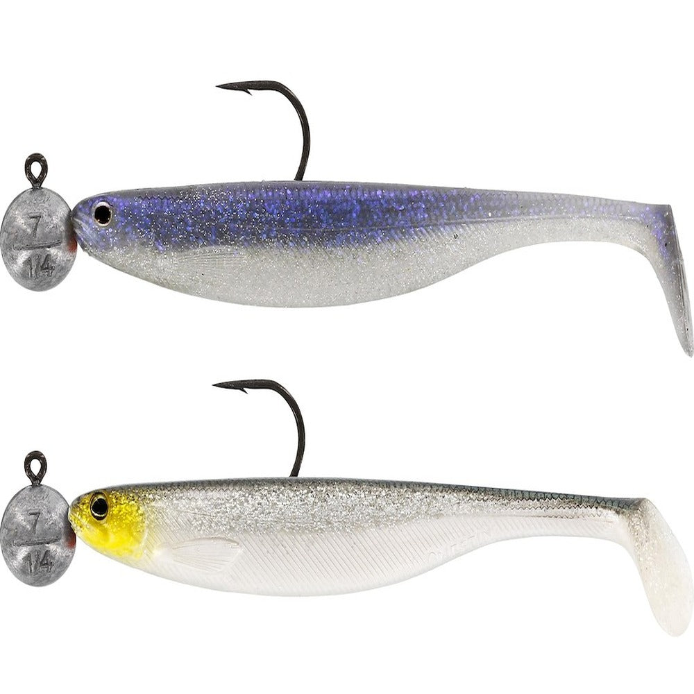 Westin ShadTeez Slim R 'N R rigged soft lure in Clear Water Mix 2
