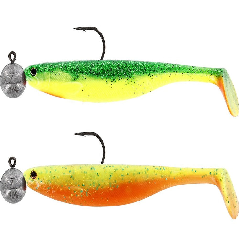 Westin ShadTeez Slim R 'N R rigged soft lure in Dark Water Mix 1