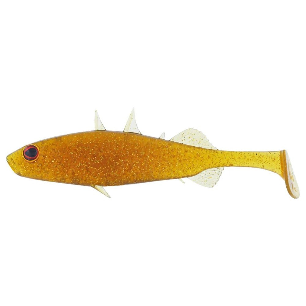 Westin Stanley the Stickleback Shadtail in Motoroil Gold colour
