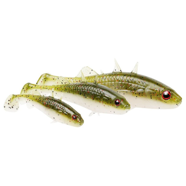Westin Stanley the Stickleback Shadtail soft lures in three sizes