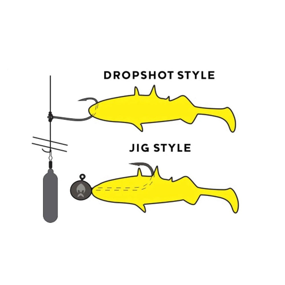 Westin Stanley the Stickleback Shadtail rigging example
