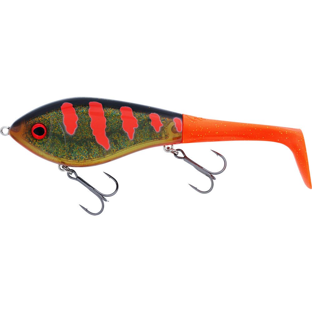 Westin Swim Tail 10cm hybrid pike lure in 3D Motoroil Blood colour