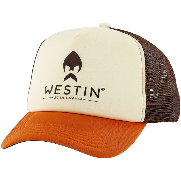 Westin Texas Trucker Cap in Old Fashioned cream, orange and brown