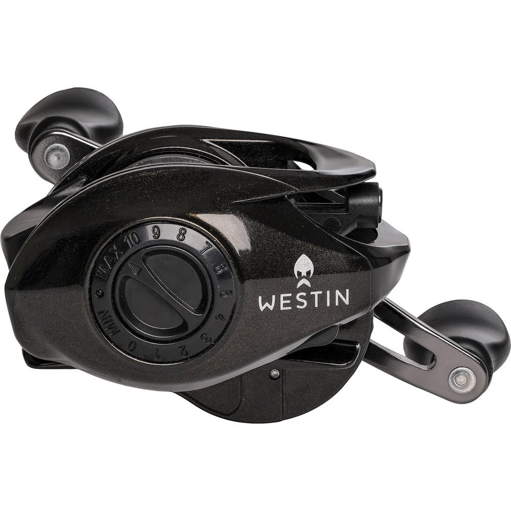 Westin W2-BC 201 LH baitcasting reel, side view