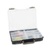 Westin W6 Lure Vault 5.7 cm tackle box open with 10 removable inserts and lures
