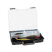 Westin W6 Lure Vault 7.9 cm tackle box open with 4 removable inserts and large lures