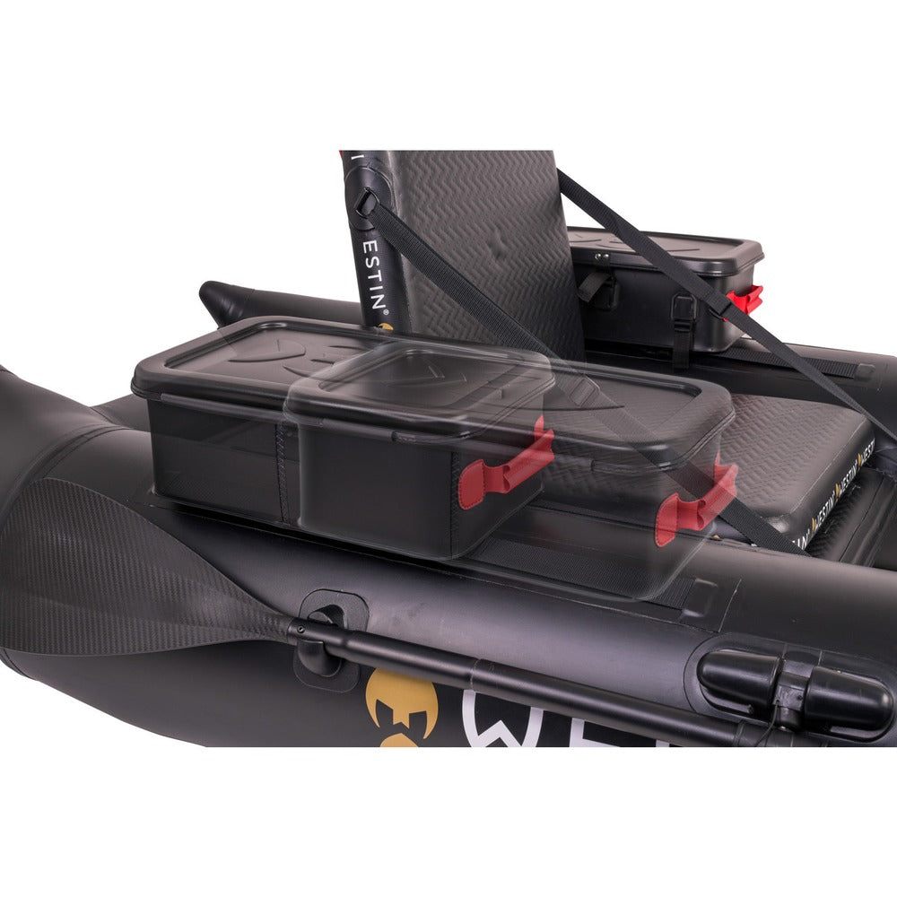 Westin W8 Belly Boat sliding EVA storage bag system