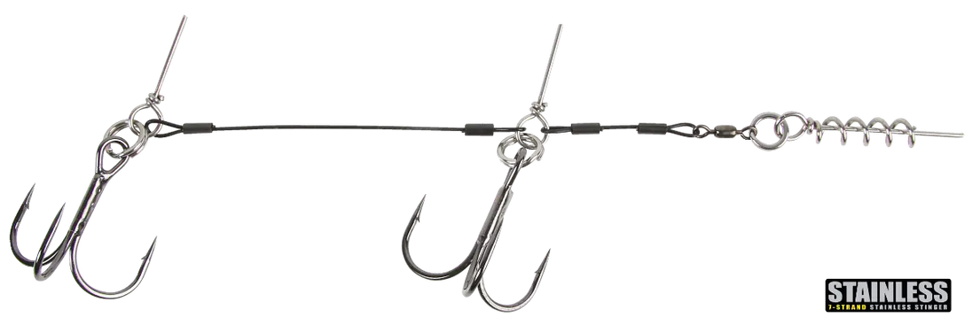 CWC Pro Stinger 60 LB Stainless Steel Junior Tandem 1 Catch With Care