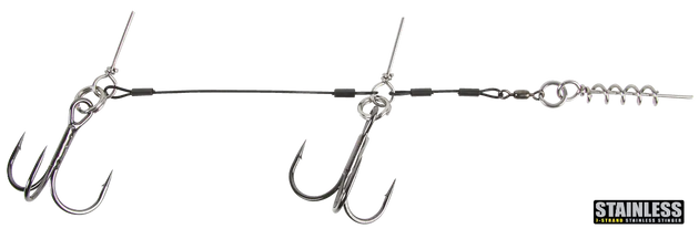 CWC Pro Stinger 60 LB Stainless Steel Junior Tandem 1 Catch With Care