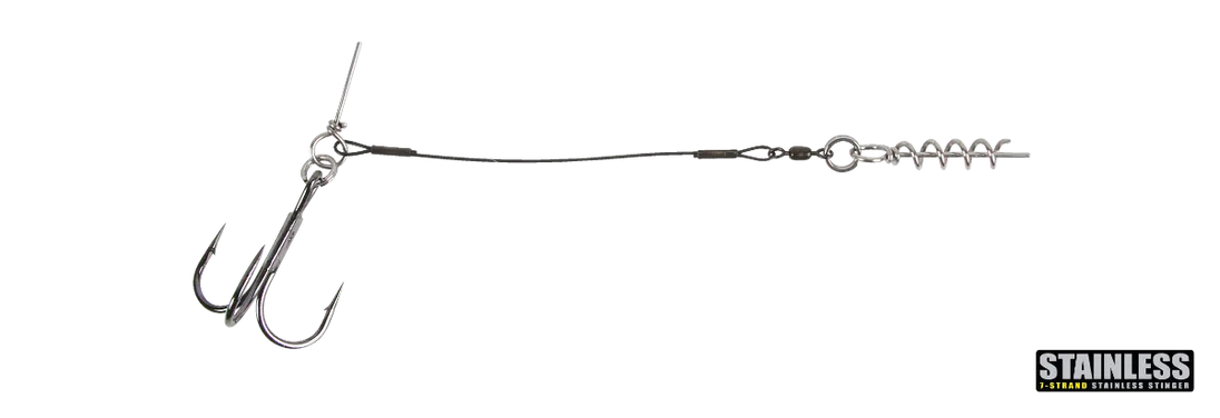 CWC Pro Stinger 60 LB Stainless Steel Junior Single 1/0 Catch With Care