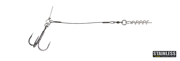 CWC Pro Stinger 60 LB Stainless Steel Junior Single 1/0 Catch With Care