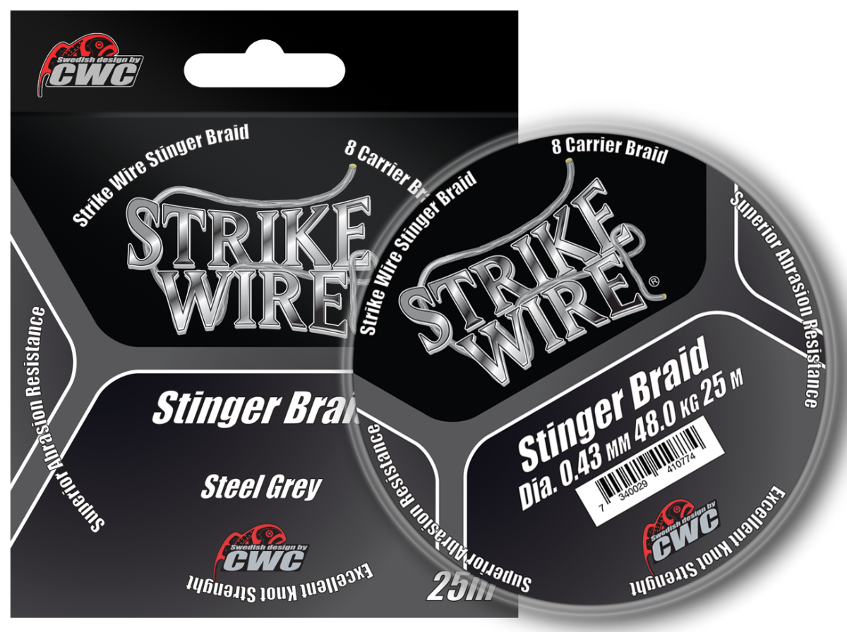 CWC Strike Wire X8 Stinger Braid Grey